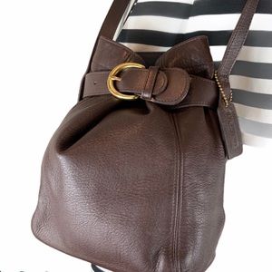 COACH Vintage Soho brown leather Bucket purse.